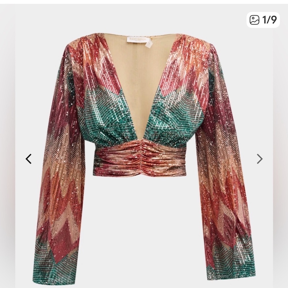 Ramy Brook Multicolor Sequin Top - Picture 3 of 5